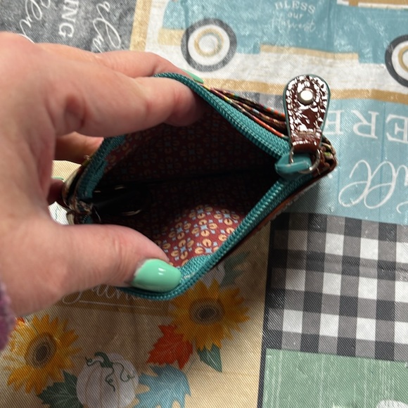 Vintage Fossil Zip Coin Wallet - Picture 3 of 4